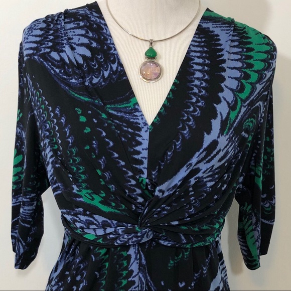 Worthington Stretch faux wrap top. - Picture 3 of 8